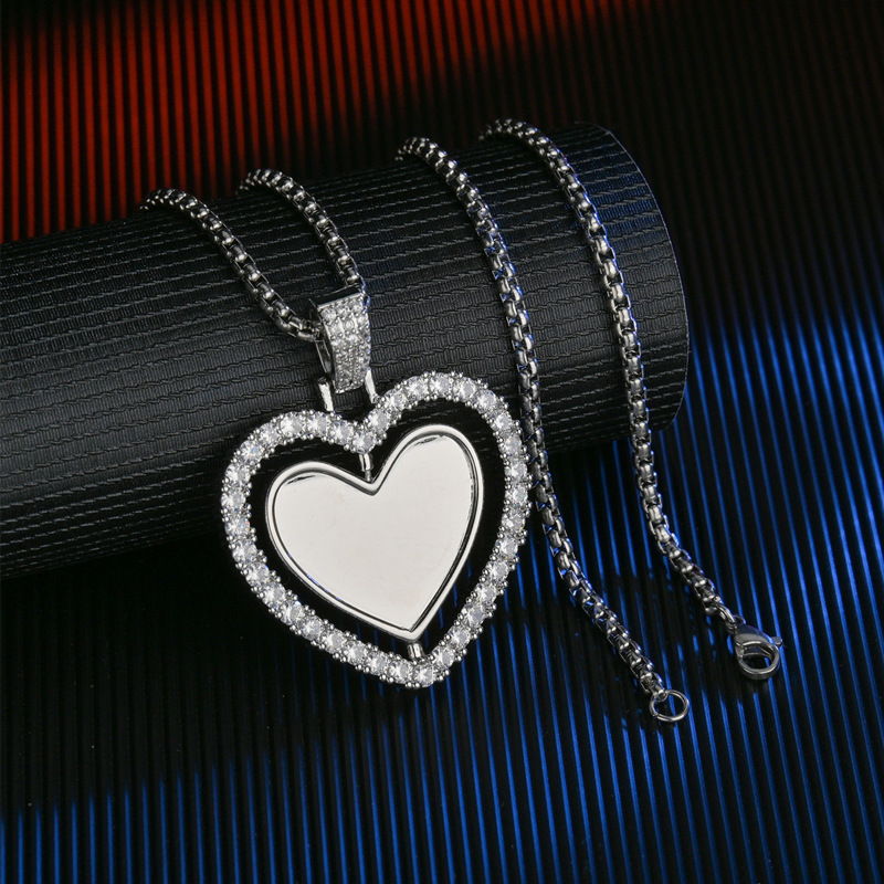 Vente En Gros Bijoux Collier En Cuivre Coeur Tournant Nihaojewelry display picture 1