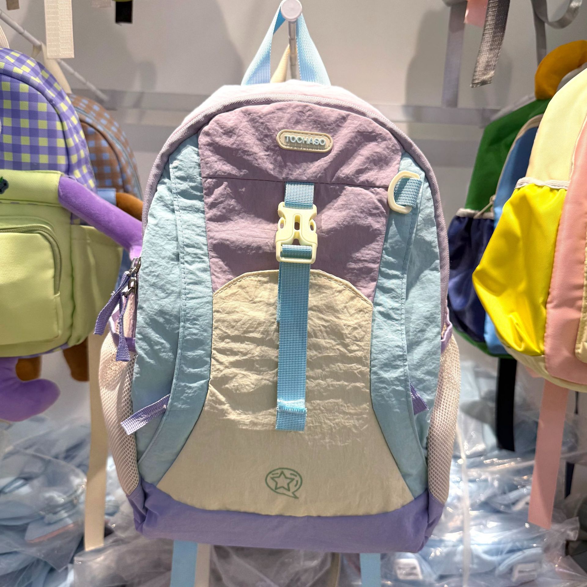 Mochila de dibujos animados para niños, mochila pequeña, 7 - 9 - 11 - 13 años, bolsas de moda para niños y niñas, color caramelo, ligero