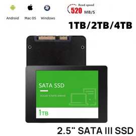 跨境固态硬盘1TB/2TB/4TBsata接口适用台式机笔记本电脑SSD大容量