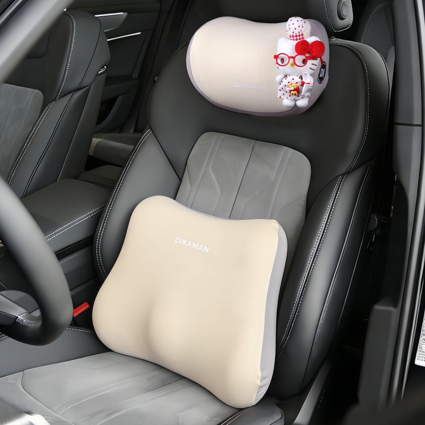 Coche de automóvil lindo almohada de cuello almohada de conducción de automóvil asiento de automóvil principal conjunto de automóvil de conducción universal en todas las estaciones image 16