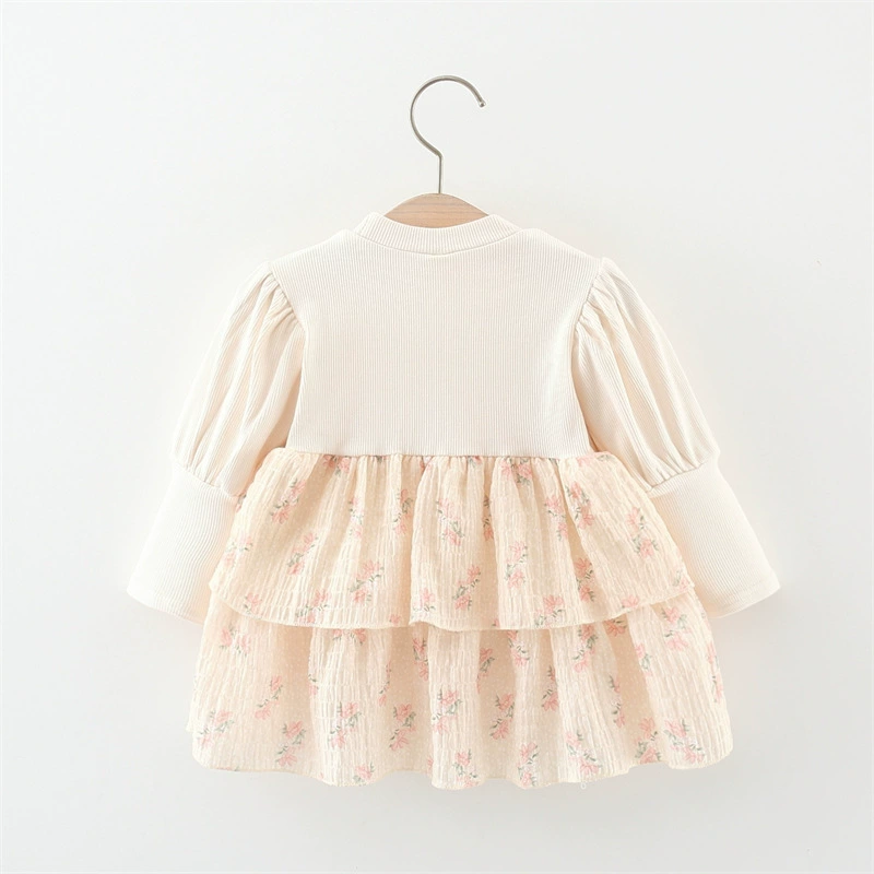 (Cross-border trading), spring cute long-sleeve girl's, bodysuit, fashionable girl's skirt, dress, 2023 collection