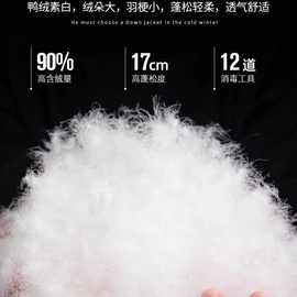 啄木鸟中年男士短款羽绒服冬季加厚保暖爸爸中长款中老年冬装外套