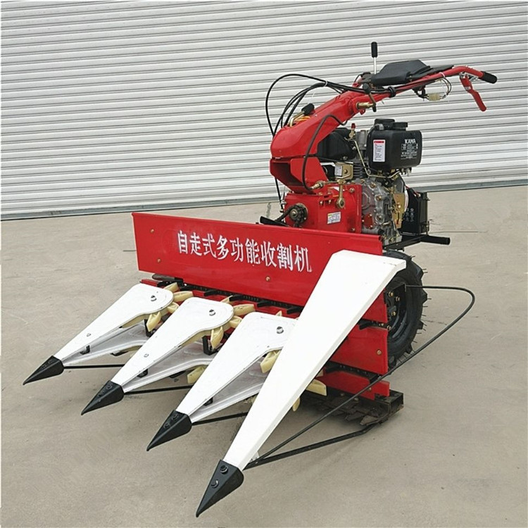 小型手推式微耕机前置中药材割倒机  汽柴油稻麦割晒微耕机