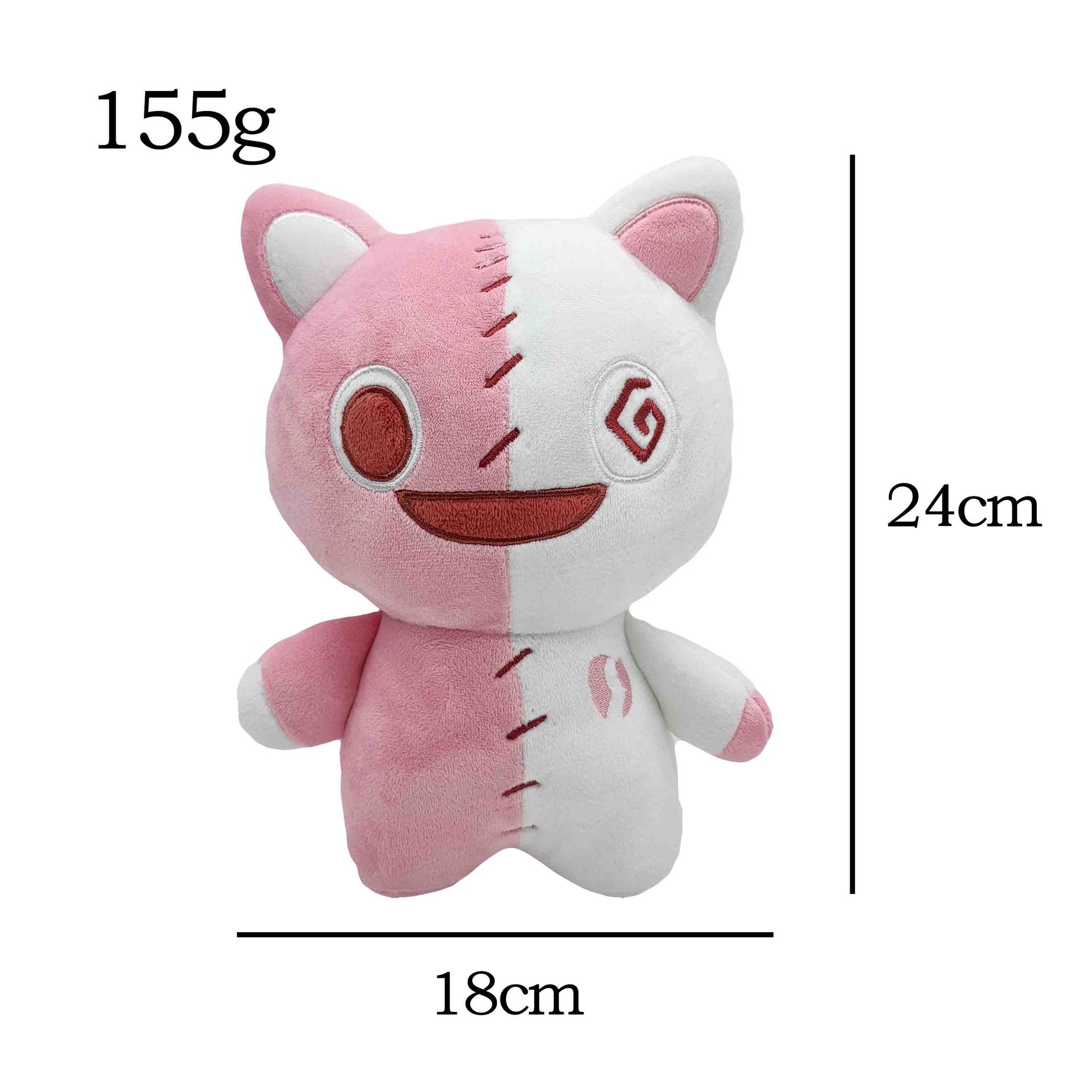 Grenzüberschreitende neue rosa und weiße Katze süße Katzenpuppe Plüschtierpuppe_voghion.com