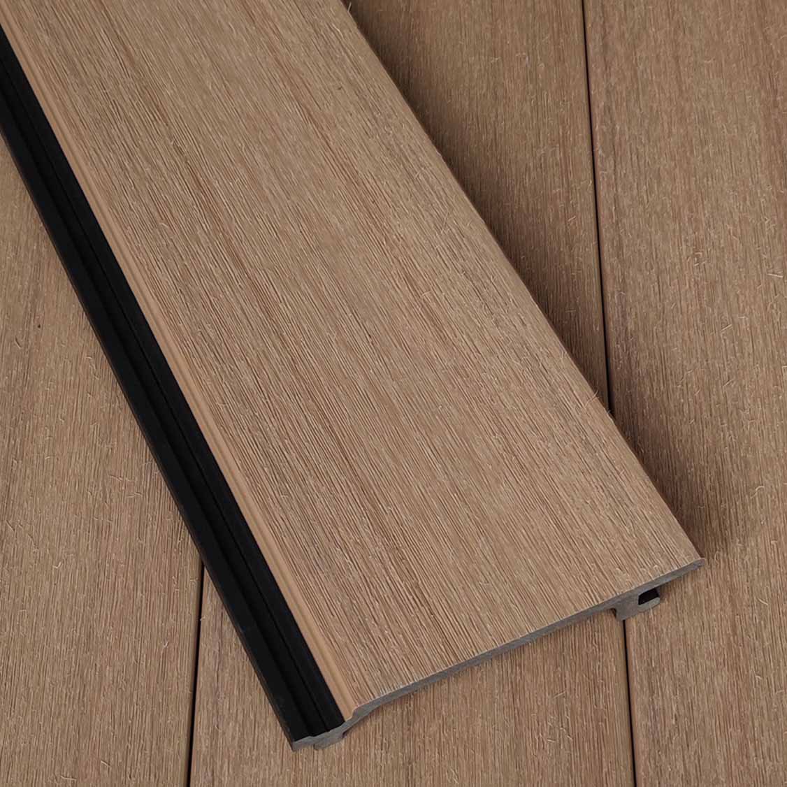 Tablero de pared de plástico de madera Tablero de pared de coextrusión al aire libre Ingeniería impermeable Tablero de madera Fabricante de plástico de madera