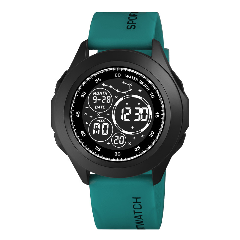 Nuevos productos para hombres alarma reloj electrónico multifuncional tendencia de luz nocturna estudiantes deportivo al aire libre cronómetro electrónico en stock