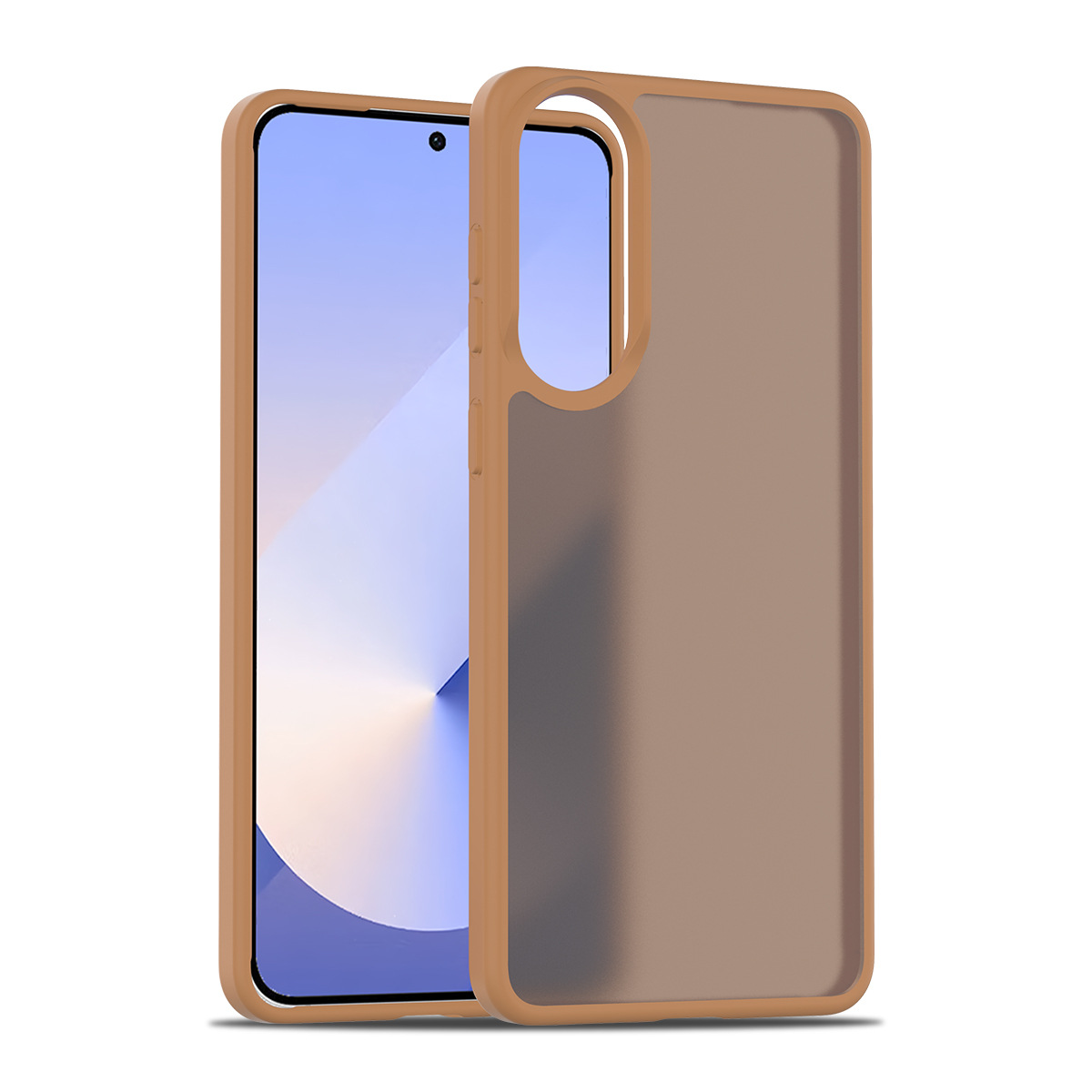 Adecuado para Samsung S25 Edge Sensación de piel esmerilada Silver Shield funda para teléfono móvil 2.0 gruesa y agradable para la piel funda protectora para teléfono móvil fábrica