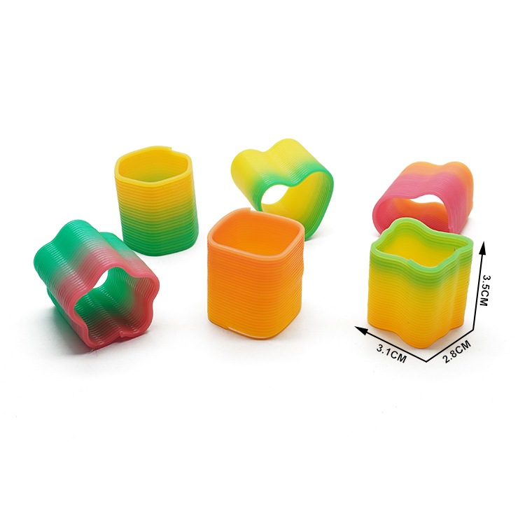 Fabricación profesional pequeño juguete mini 3,5 cm Taiwán en forma de color Arco Iris círculo huevo torcido regalo huevo divertido pequeño juguete