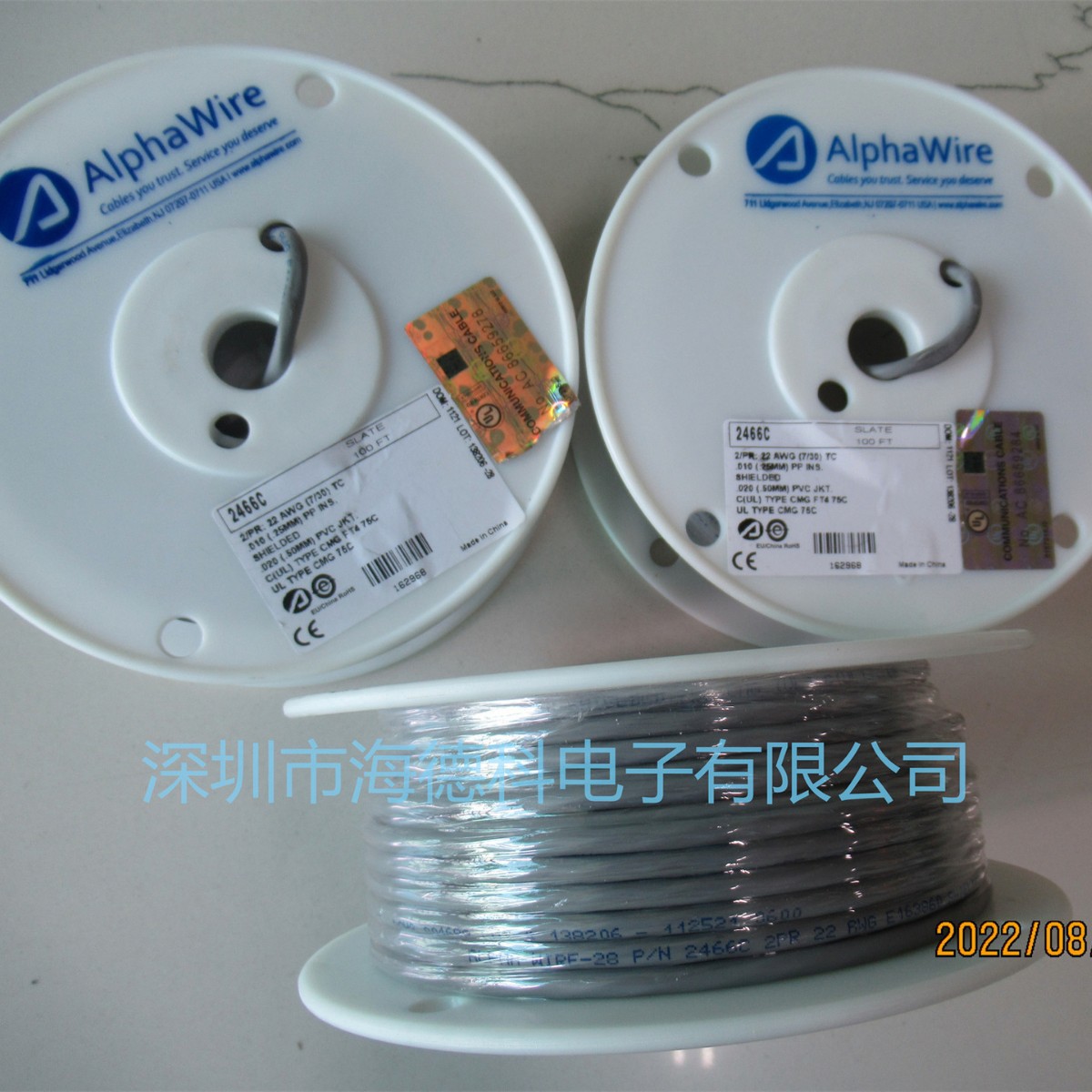 UL1007 UL1569电子线 ,Alphawire3051/1 VI/SL/WH/BK/RD/YL/GY005