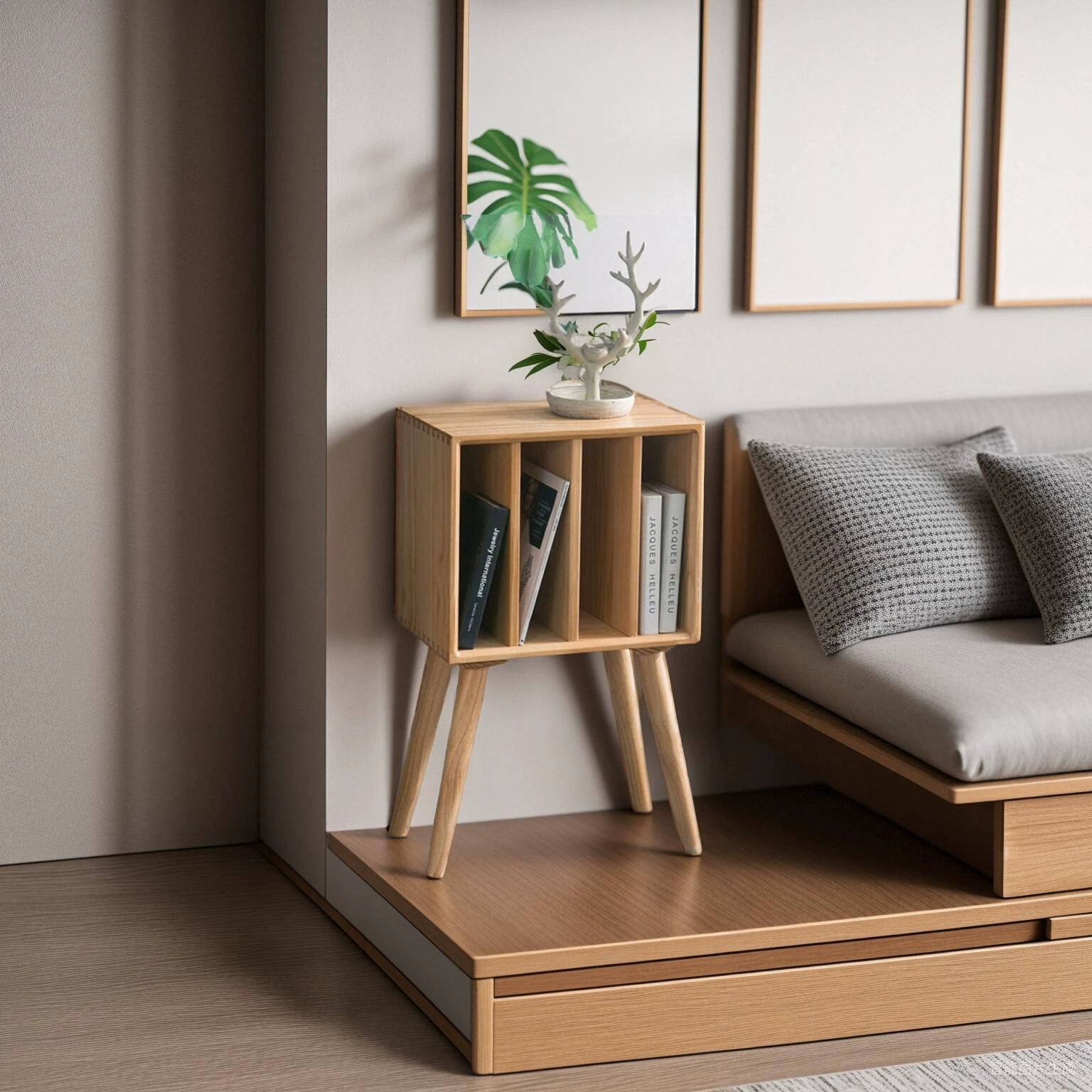 Массивный деревянный виниловый пластиновый шкаф скандинавский ретро диван боковой шкаф для детей простой небольшой книжный шкаф офисная гостиная шкаф