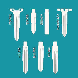 Dongfeng Fengfeng Jingyi Fengshen Xiaokang Lingzhi Qichen Tianlong Flagship Remote Control Key Embryo Folding Key Head