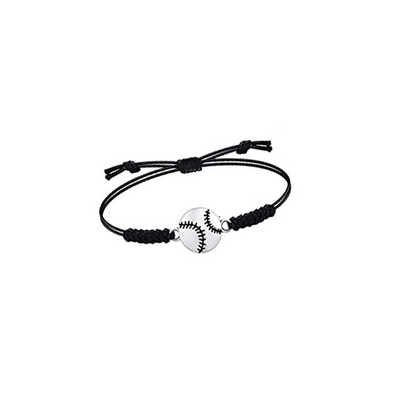 Baseball football basketball tennis woven waterproof bracelet…
