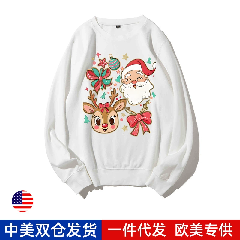 (Cross-border trading), long-sleeve with a round collar, oversize