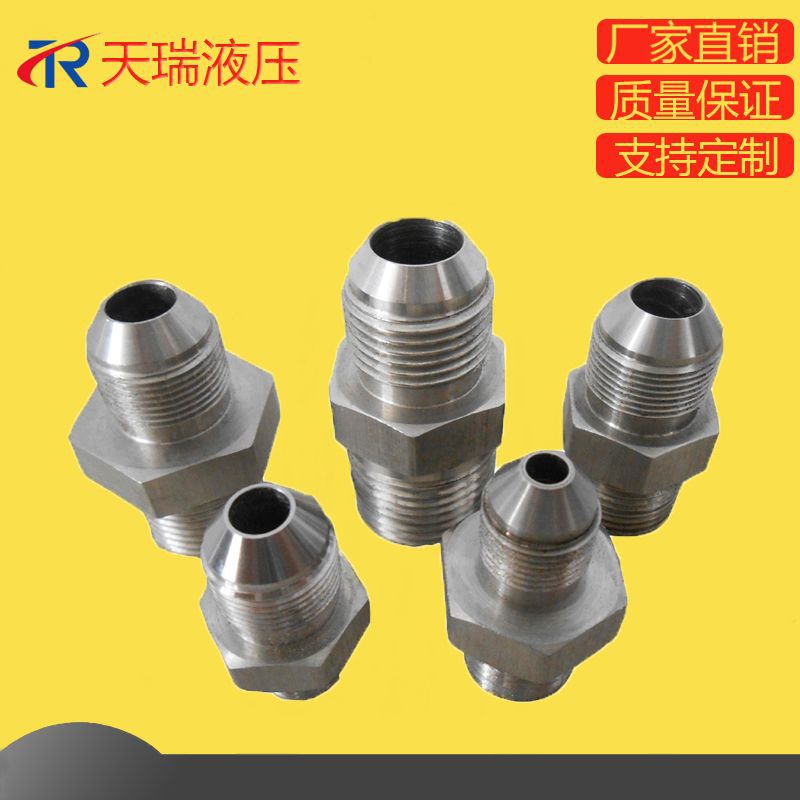 新乡天瑞液压供应不锈钢外螺纹直通接头 液压系统管路转接头