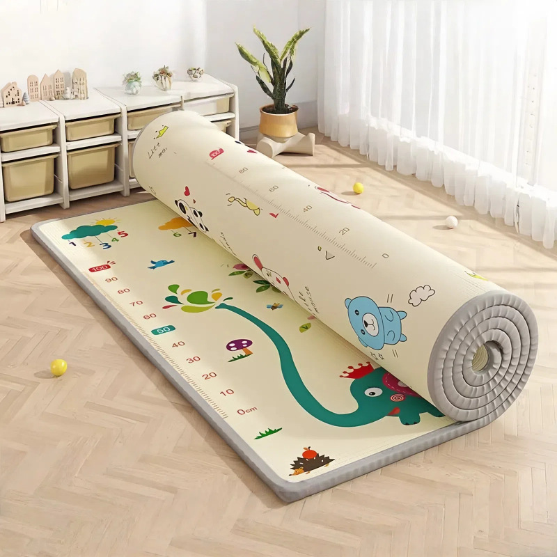 Baby crawler cojín de doble cara anti-caída anti-escalpamiento cojín de grasa de espuma de sala de estar de grado alimenticio