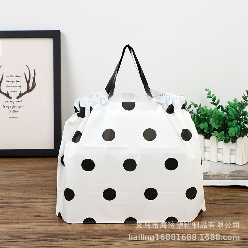 加厚磨砂服装店袋子塑料袋男女服装袋手提袋外卖打包袋加印礼品袋