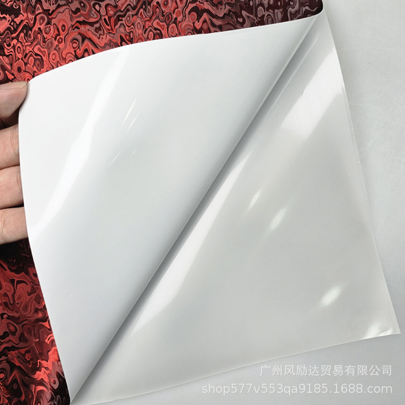 越境新品PET鍛造メッキ元宇宙幽霊金属赤炭素繊維シール内装バックミラーフィルム|undefined