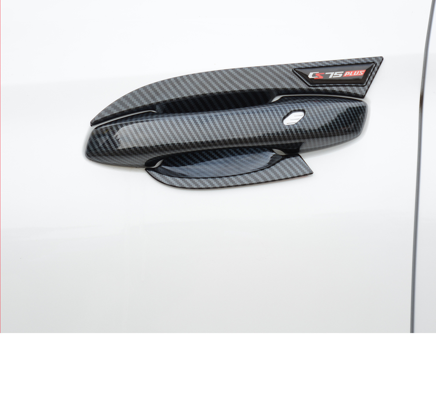 Changan Cs75Plus Door Bowl Handle Sticker Modified Car Door Handle Anti-Scratch Protective Cover Special Decorative Parts for Appearance