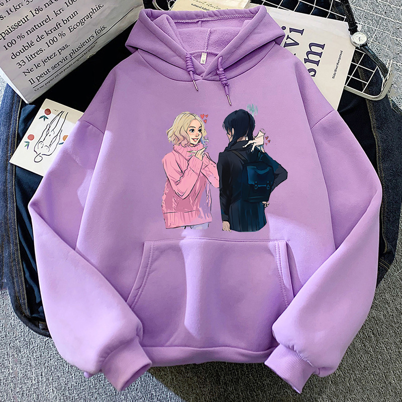 Adams Wednesday Wednesday Korean-style Harajuku printed sweater women's hoodie hoodie cross-border