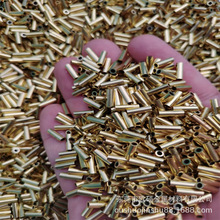 厂家H65黄铜毛细管定尺切割圆套管无毛刺倒角打孔开槽弯管加工