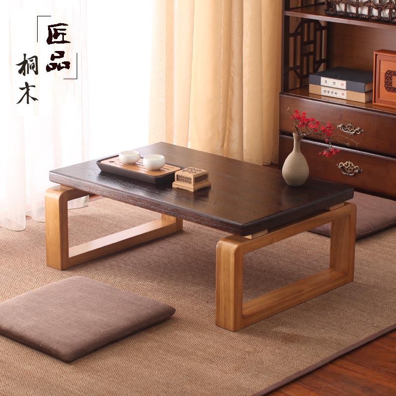 日式木制榻榻米家居客厅小茶台卧室飘窗小桌子实木阳台坐地矮桌