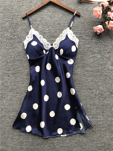 外贸大码波点吊带裙吊带睡衣睡裙一件代发亚马逊ebay货源欧美