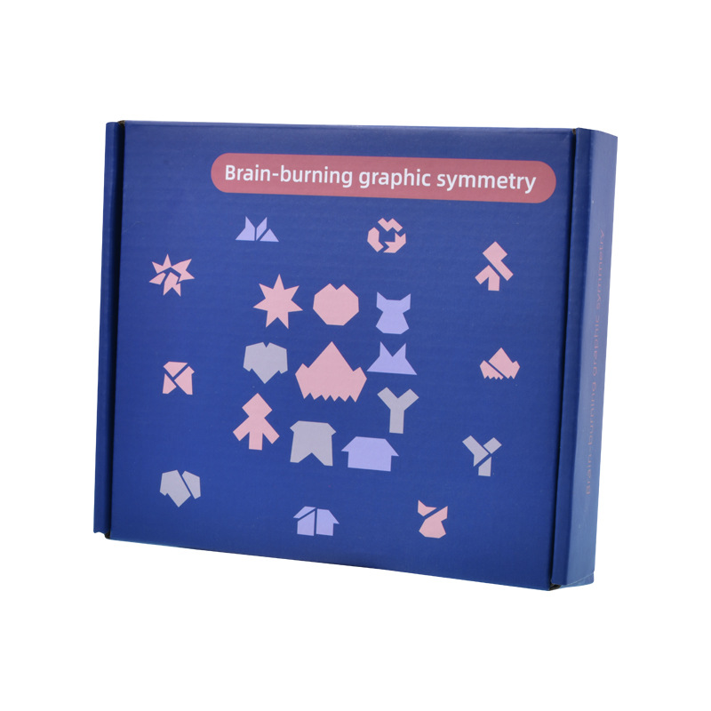 Puzzles de madera de quema cerebral puzzle simétrico para niños estudiantes espacio imaginación para desarrollar juguetes de entrenamiento de pensamiento intelectual