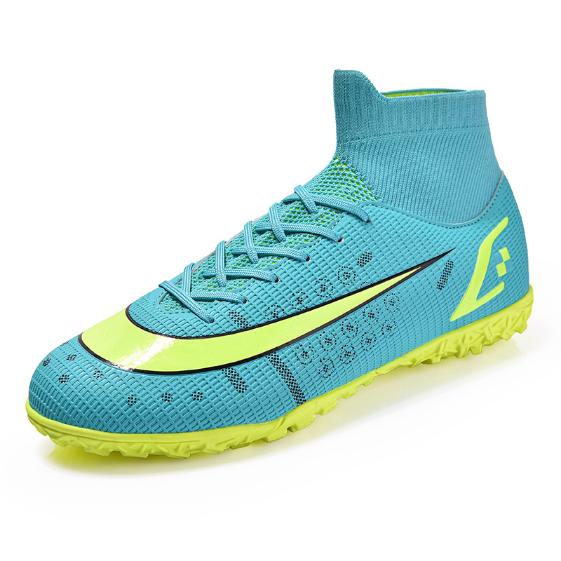 Exportación transfronteriza de la Escuela Secundaria zapatos de fútbol al aire libre de los hombres de uñas largas césped artificial TF uñas rotas de formación inferior de los hombres y las mujeres zapatillas de deporte