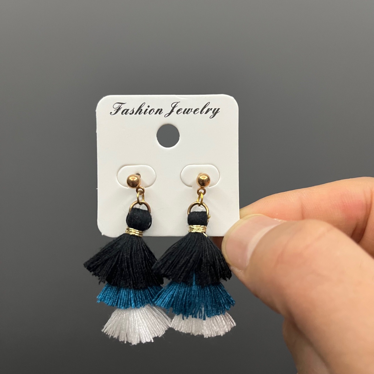 正方形耳饰包装卡片耳钉卡片耳环吊牌耳夹纸卡4X4饰品包装diy配件