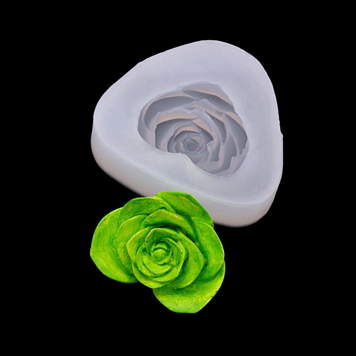 Flor tridimensional mariposa jabón hecho a mano molde de silicona flor chocolate epoxi yeso aromaterapia molde de vela amasado