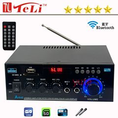 跨境大功率AK45厂家直销两声道蓝牙收音U盘数字功放机