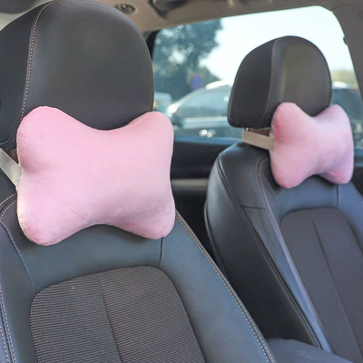 Car Backrest Pillow, Car Seat | Headrest - pink-headrest-1-pair