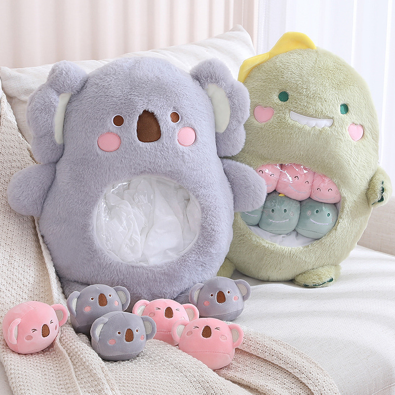 Muñecas de dibujos animados transfronterizos una gran bolsa de muñecas de bocadillos almohada lindo juguete de peluche almohada de oficina al por mayor