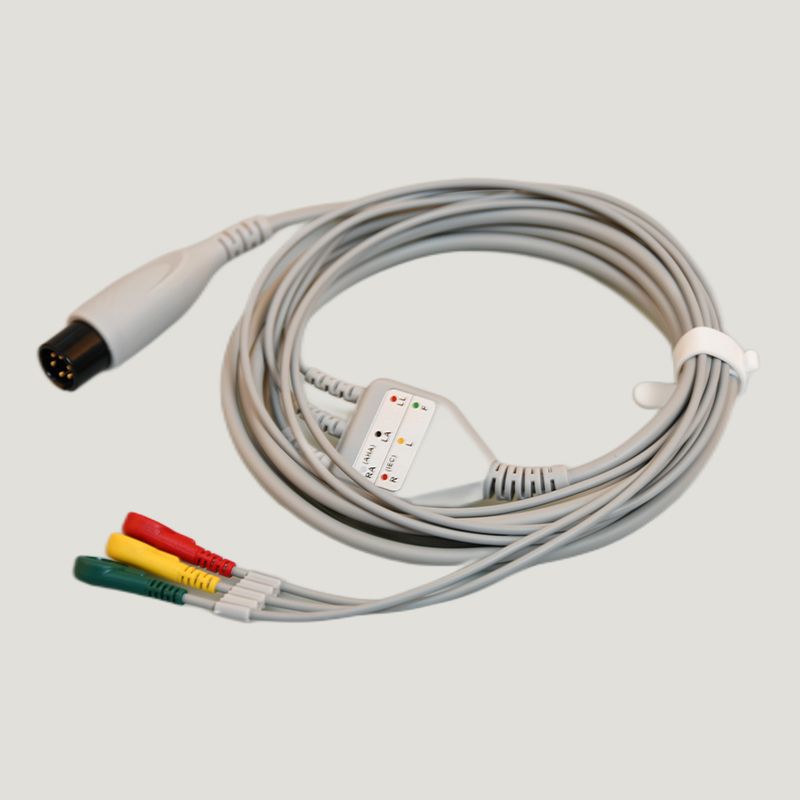 兼容EDAN理邦iM8 iM9 iM50 iM60 iM70 iM80 监护仪心电导联线3导