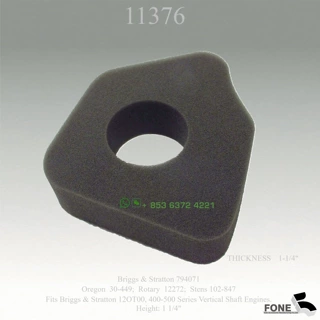 FOAM AIR FILTER FOR B&S 400-500 Series Vertical Shaft Engine