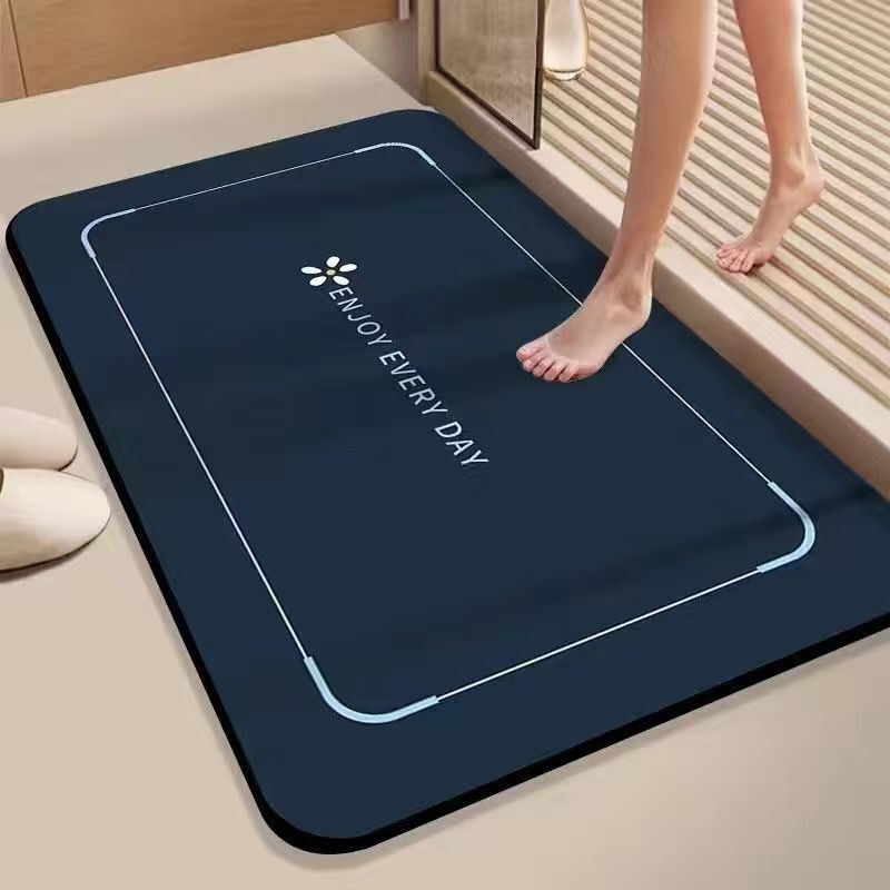 ソフト珪藻泥吸収マット浴室床マット浴室ドアノンスリップ速乾性フットマットドアマットトイレホームカーペット|undefined