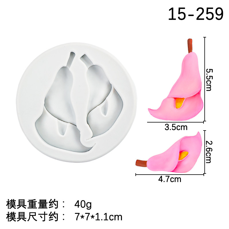 Cuatro piezas de silicona margarita molde para hornear pastel de bricolaje fondant flor molde de chocolate molde de viruta de cera epoxi