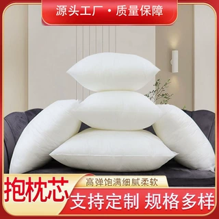 pp棉磨毛布抱枕枕芯批发慢回弹无纺布枕芯方形枕芯定制
