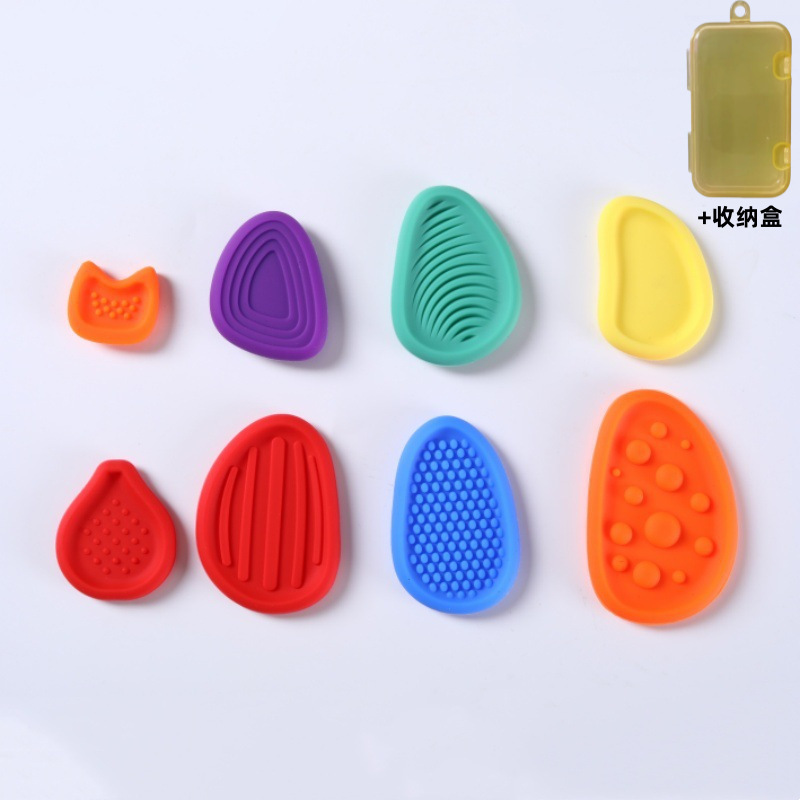 跨境新款儿童感官解压玩具 Sensory toys 柔软硅胶减压石玩具|undefined