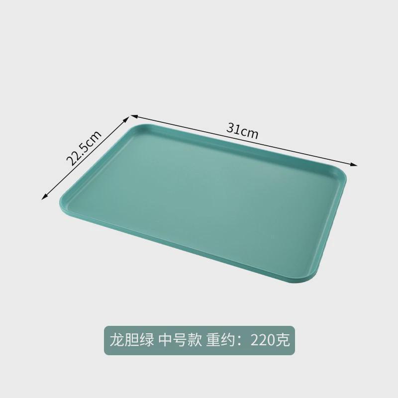 2 Size Plastic Fruit Dessert Tray Desktop Food Storage Plate