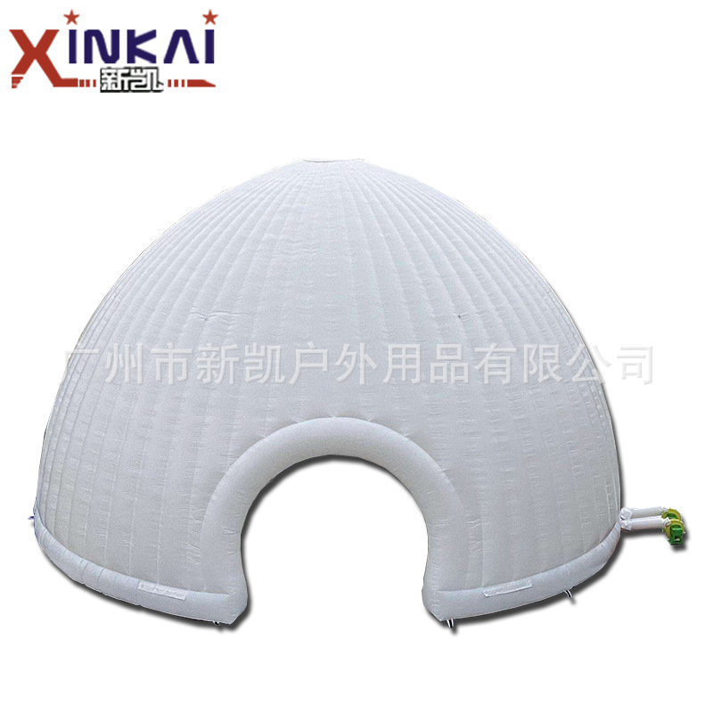 创意蒙古包造型户外大型圆顶充气帐篷 简易篷房充气网红创意帐篷