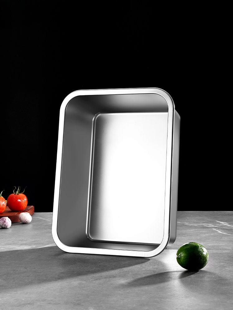 304 stainless steel basin rectangular basin steamed rice plate…