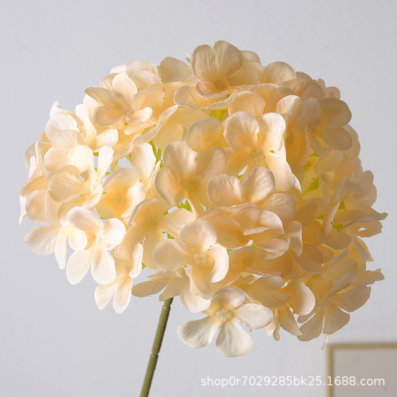 Piruleta de simulación, hortensia, hortensias grandes, boda, decoración de hileras de flores, decoración de arreglos florales para el hogar, decoración de flores decorativas