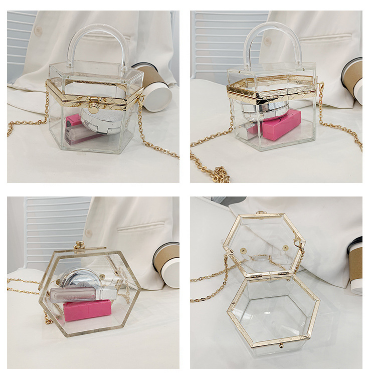 Fashion Simple Acrylic Transparent Bag display picture 1