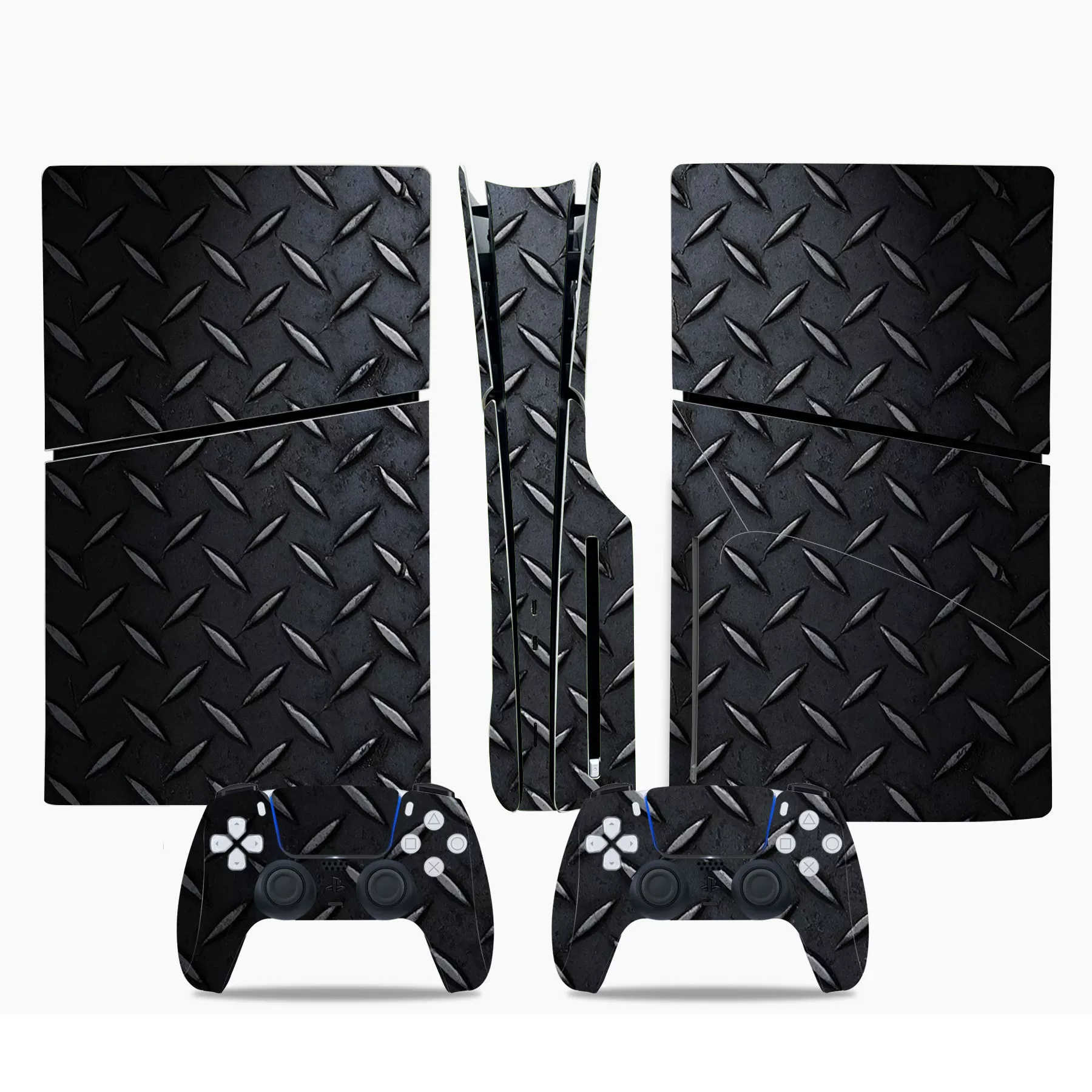 Nаклейка PS5 SLIM полная наклейка на корпус, решетка в клетку, наклейка-пленка защита кожи Limited Skin