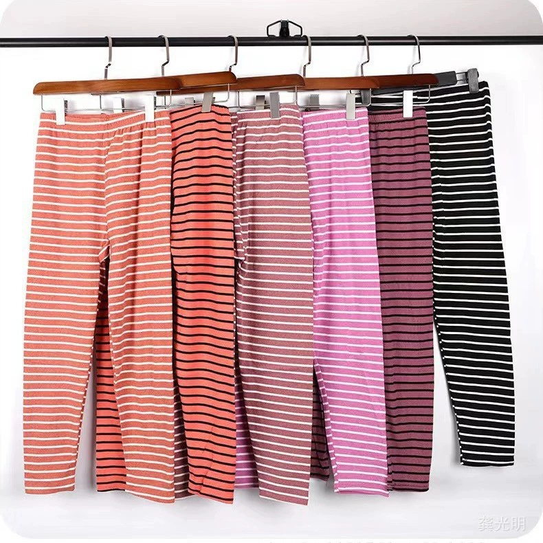 Осенние и зимние дамы Деронг осенние брюки в полоску с подогревом и свободным отдыхом, увеличивая комфорт, шлифовальные простые теплые женские осенние брюки