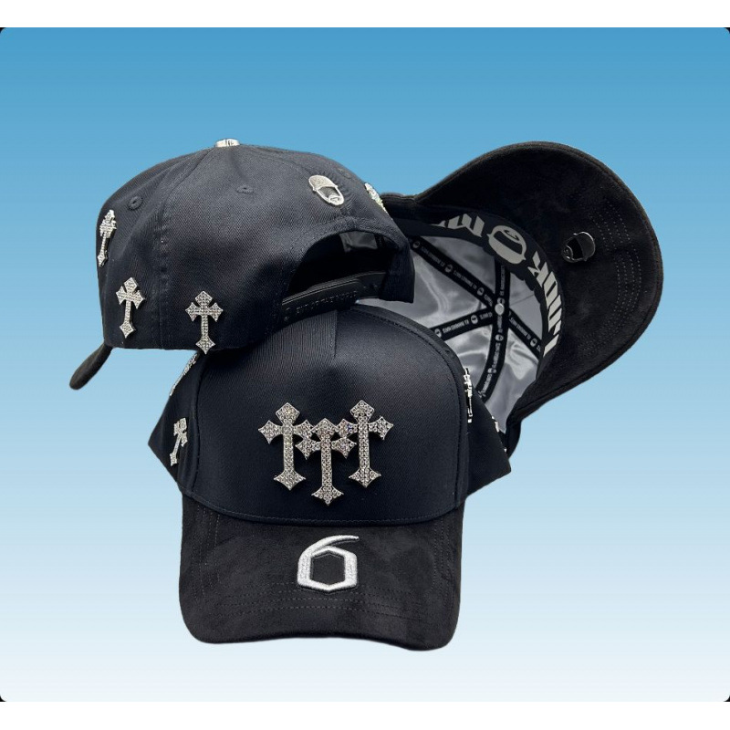 Tendencia transfronteriza hip hop Dandy Dandy sombrero con letras de diamante sombrero de pato doblado a lo largo del sombrero de béisbol image 191