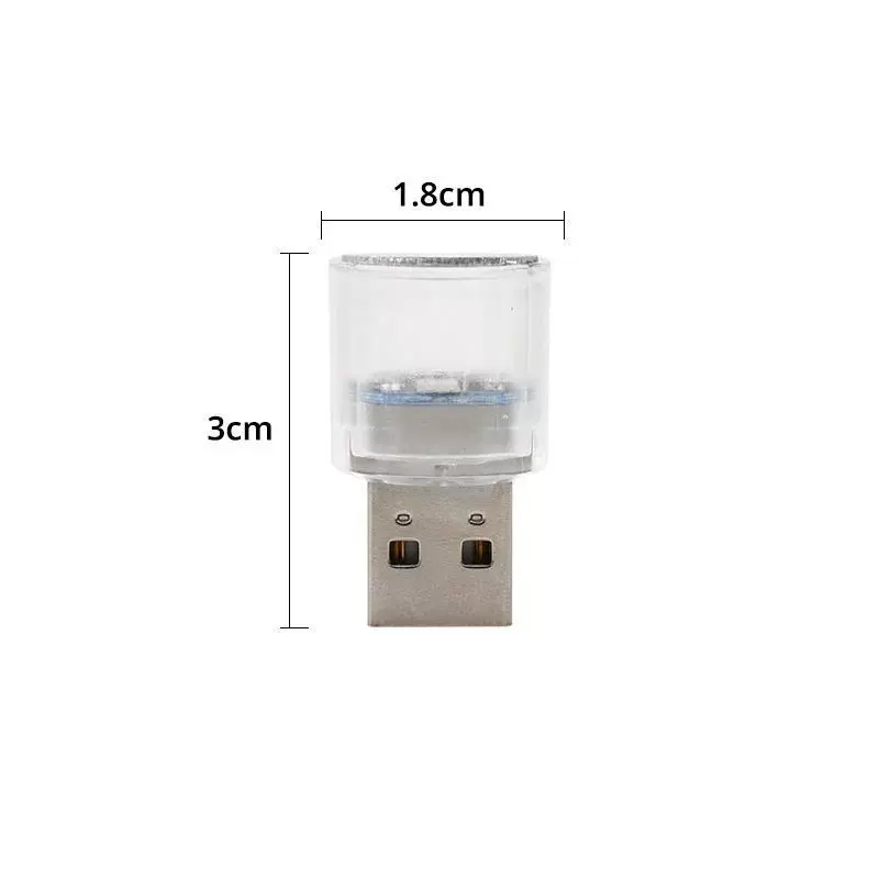 Кросс-бордер автомобильная LED Ambient свет мини USB маленькая круглая головка инфракрасный светильник интерьерная подсветка декоративная портативная подсветка автомобиля разноцветный