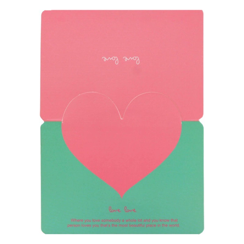 Творческая универсальная любовная открытка День Святого Валентина благословение маленькая открытка на день Рождения Маленькая Подарочная открытка оптом