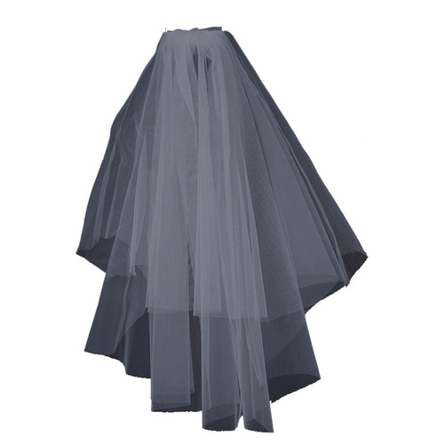 Double Layer Bridal Veil Wedding Dress Bridal Accessories Fashionable Simple Bridal Wedding Soft Veil Photo Studio Travel Photography